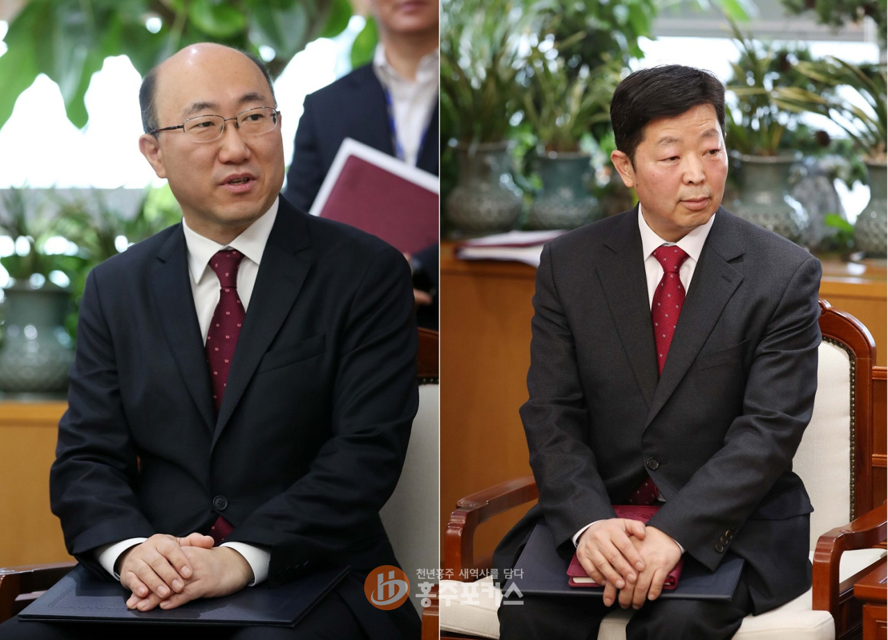 (왼쪽) 김기영 행정부지사. (오른쪽) 박정주 기획조정실장.